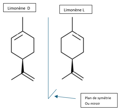 Limonène D et limonène L
